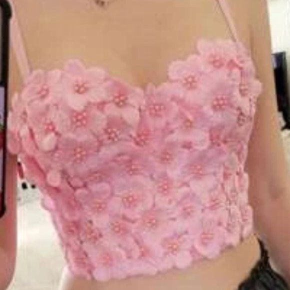 The Stunner Beaded Detailed Flowers Corset Top - Picture 8 of 11